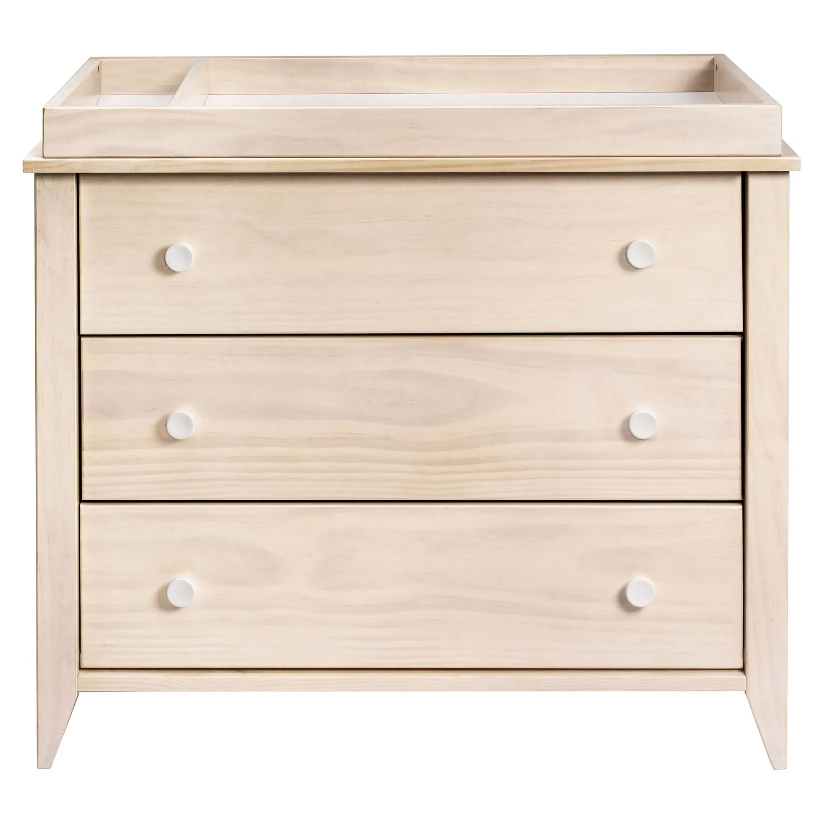 Changing Tables>Babyletto Sprout 3-Drawer Changer Dresser - Washed Natural / White