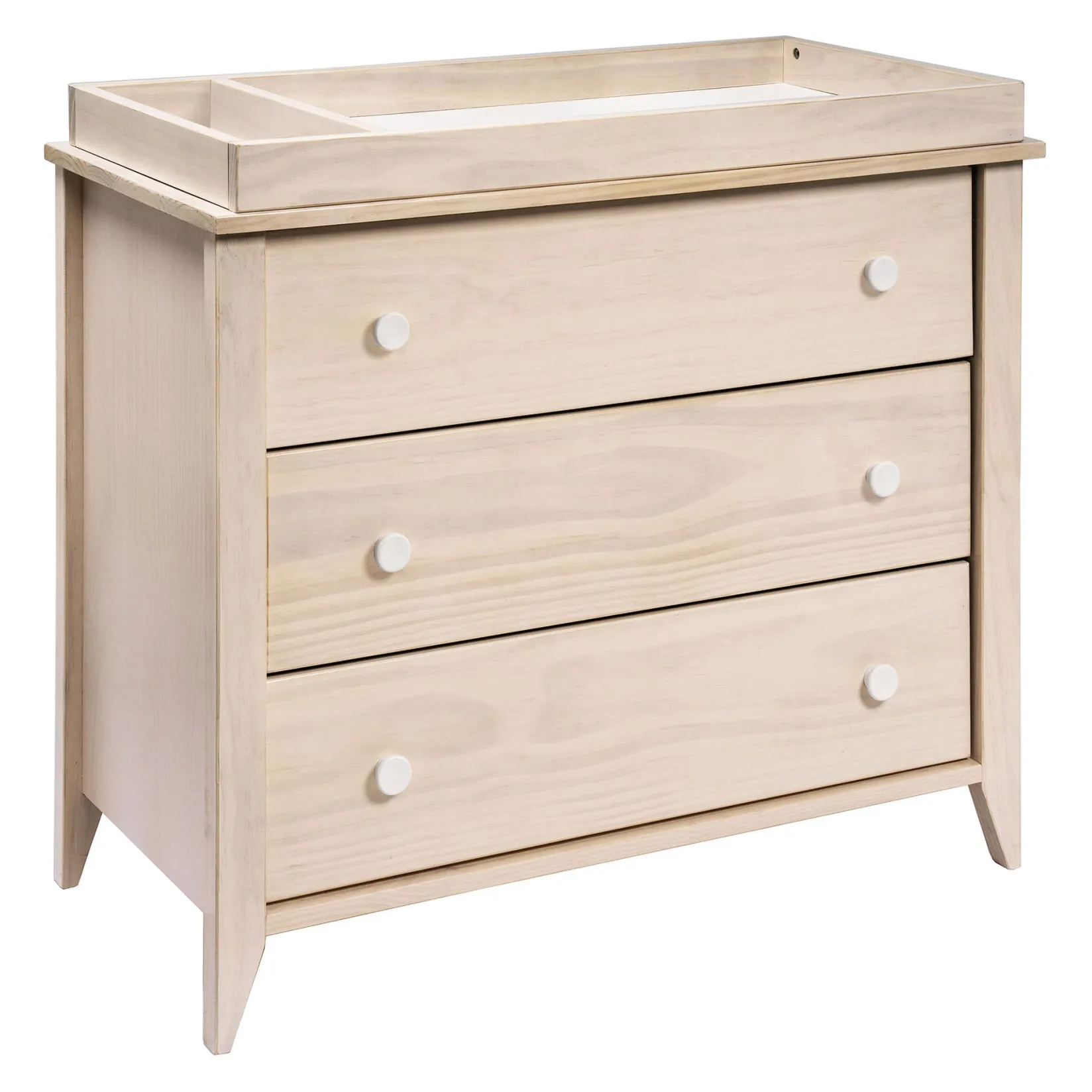 Changing Tables>Babyletto Sprout 3-Drawer Changer Dresser - Washed Natural / White