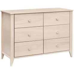 Hot Sprout 6-Drawer Double Dresser - Washed Natural Storage Furniture
