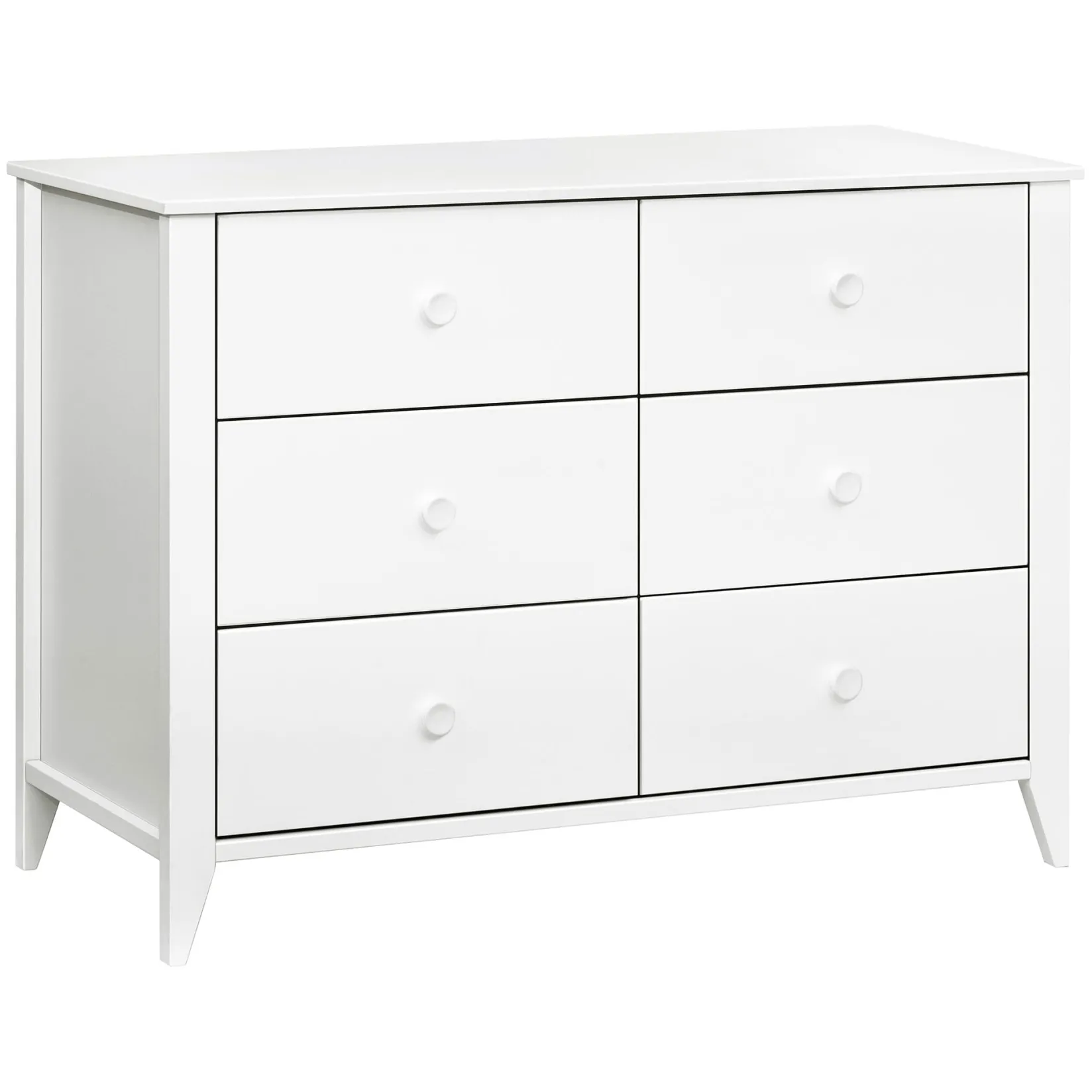 Storage Furniture>Babyletto Sprout 6-Drawer Double Dresser - White