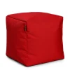 Kid'S Tables & Chairs>Arico Square Ottoman and Footrest - Chili Red