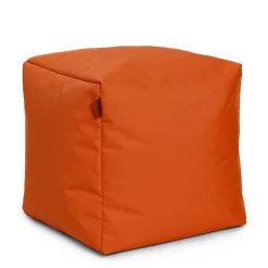 Discount Square Ottoman and Footrest - Tangerine Orange Kid'S Tables & Chairs