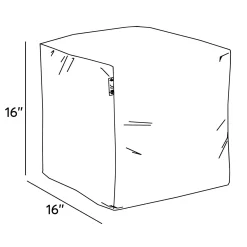 Kid'S Tables & Chairs>Arico Square Ottoman and Footrest - Stone Grey