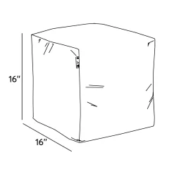 Kid'S Tables & Chairs>Arico Square Ottoman and Footrest - Boreal Green