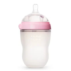 Breastfeeding|Bottles & Nipples>Como Tomo Squeezable Natural Flowing Bottle 8oz - Pink