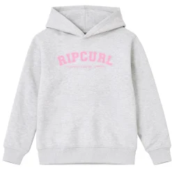 Tops|Fleeces And Sweatshirts>Rip Curl Staple Varsity Hoodie 8-14y Grey