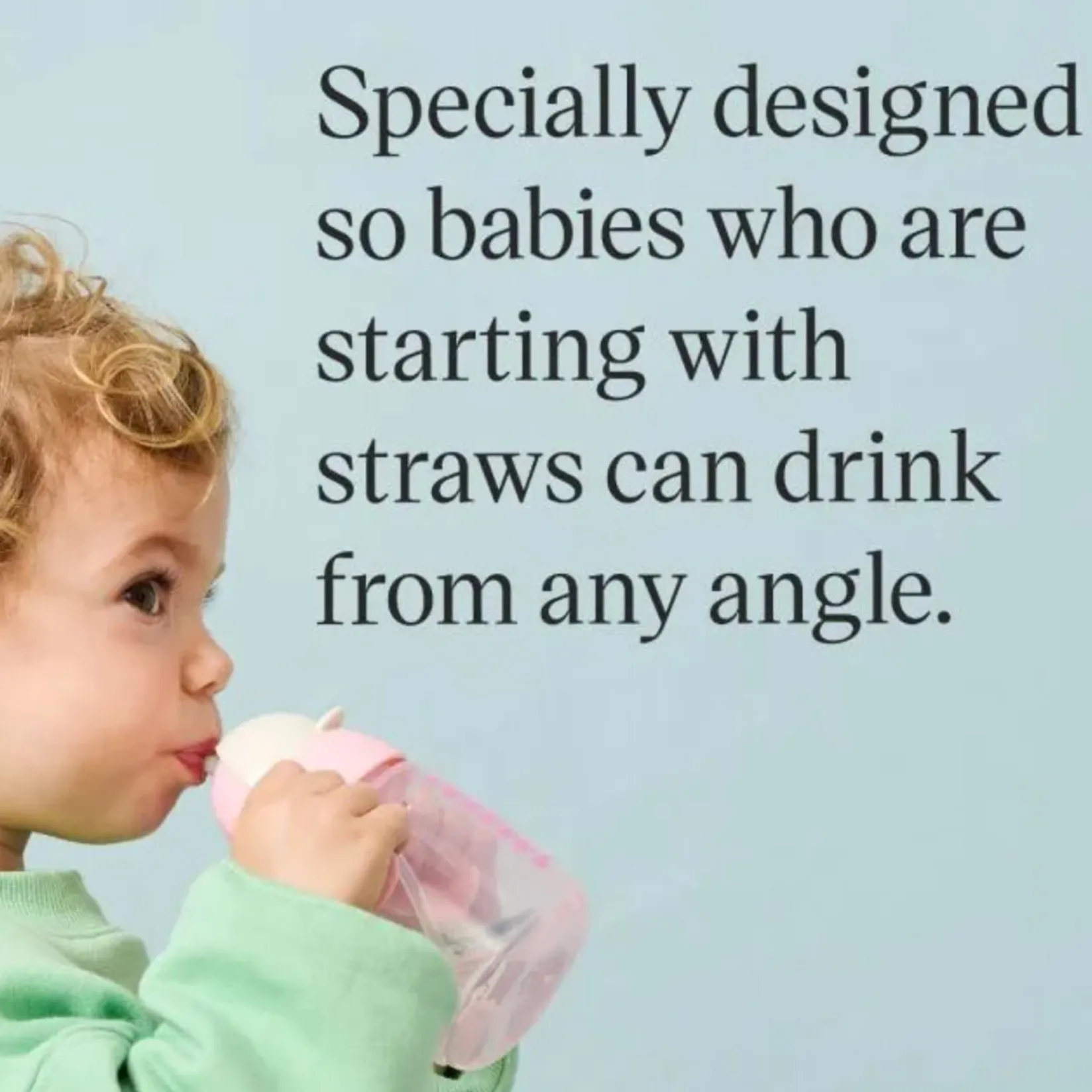 Sale Starter Straw Cup 6m+ - Pink Kids Tableware|Plates & Placemats