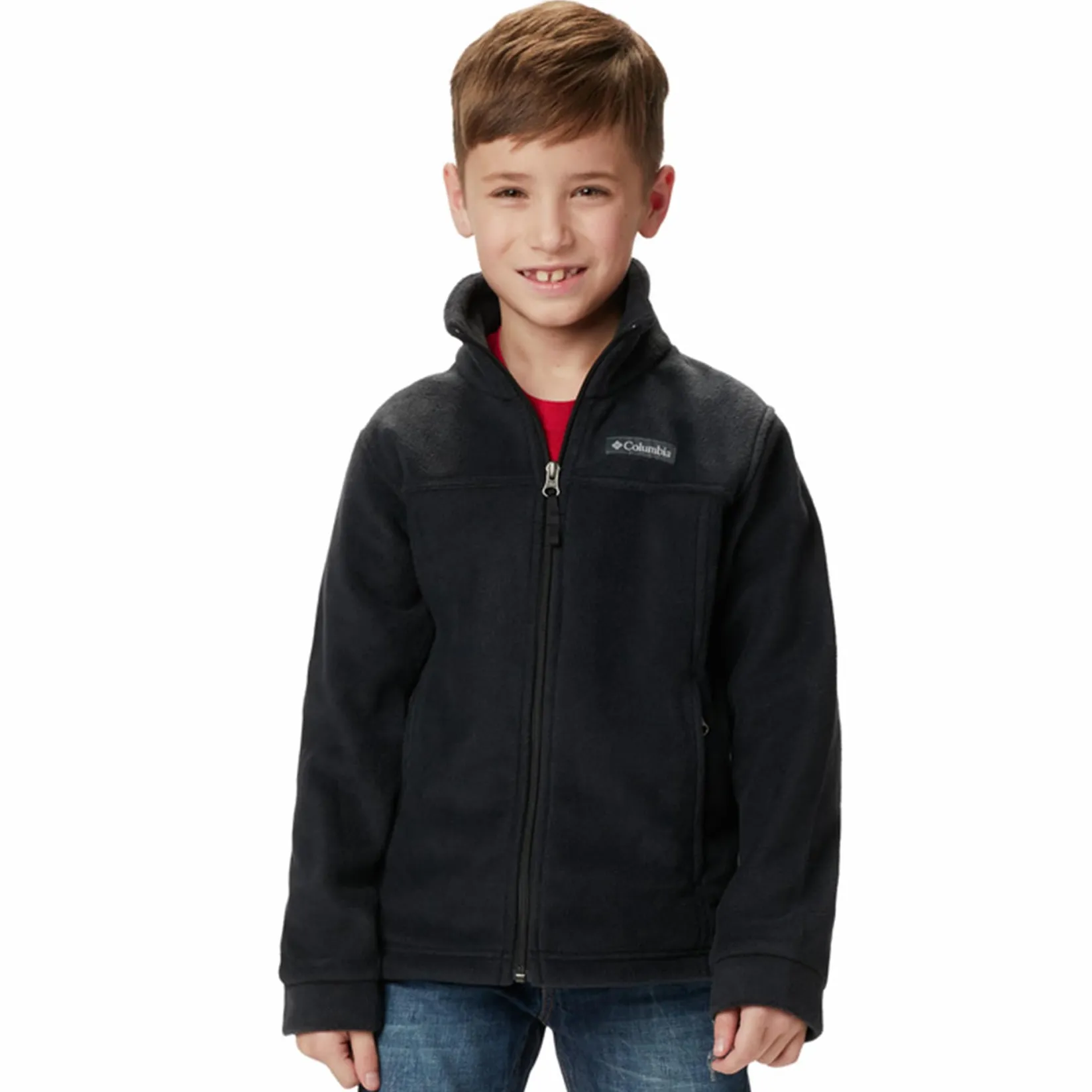Outerwear|Fleeces And Sweatshirts>Columbia Steens Mt Ii Fleece 4-18 Black