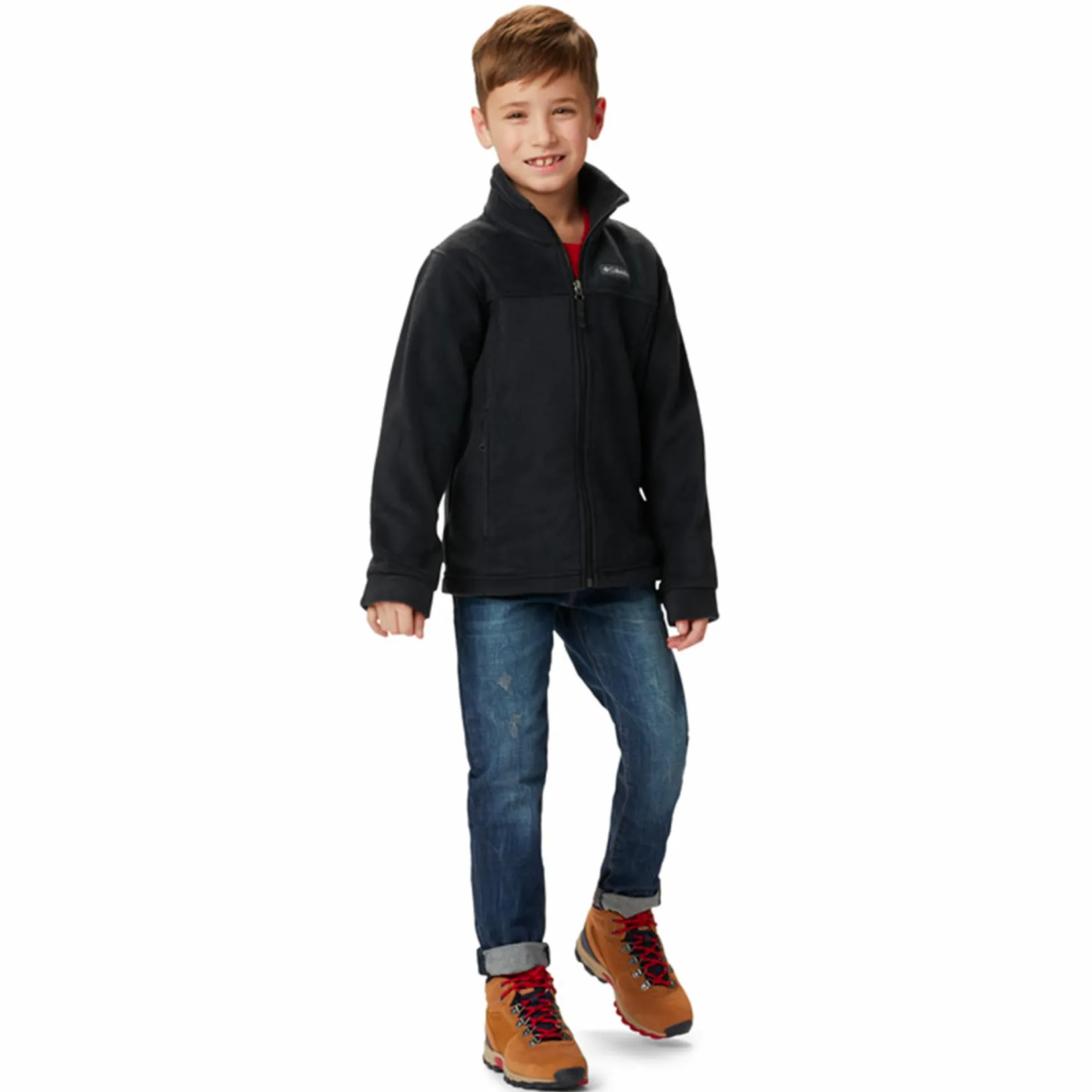 Outerwear|Fleeces And Sweatshirts>Columbia Steens Mt Ii Fleece 4-18 Black