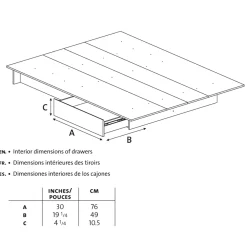 Discount Step One Double Platform Bed - Pure Black Twin, Full & Queen Beds