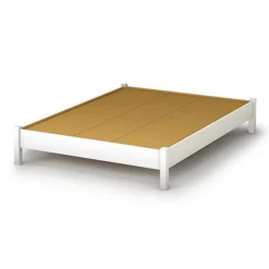 Twin, Full & Queen Beds>South Shore Step One Double Platform Bed - Pure White