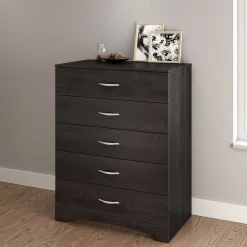 Storage Furniture>South Shore Step One 5-Drawer Chest - Gray Oak