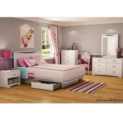 Sale Step One 6-Drawer Double Dresser - Pure White Storage Furniture