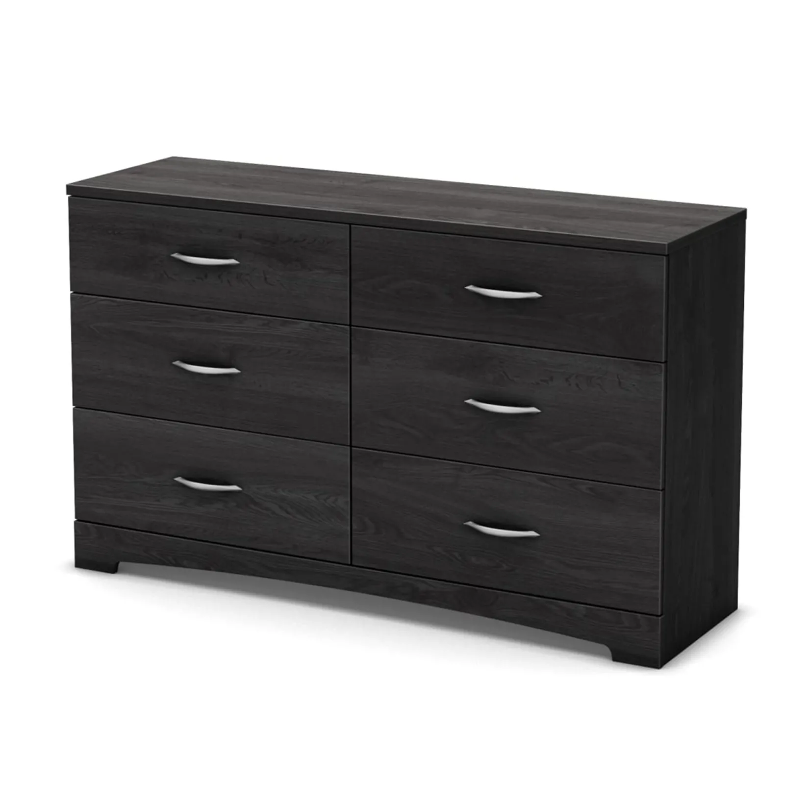 Storage Furniture>South Shore Step One 6-Drawer Double Dresser - Gray Oak