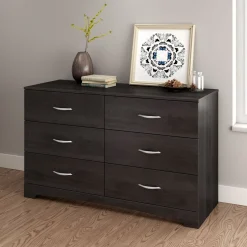 Storage Furniture>South Shore Step One 6-Drawer Double Dresser - Gray Oak