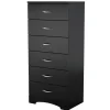 Best Step One 6-drawer lingerie chest - Pure Black Storage Furniture
