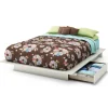Twin, Full & Queen Beds>South Shore Step One Queen / Double Platform Bed - Pure White