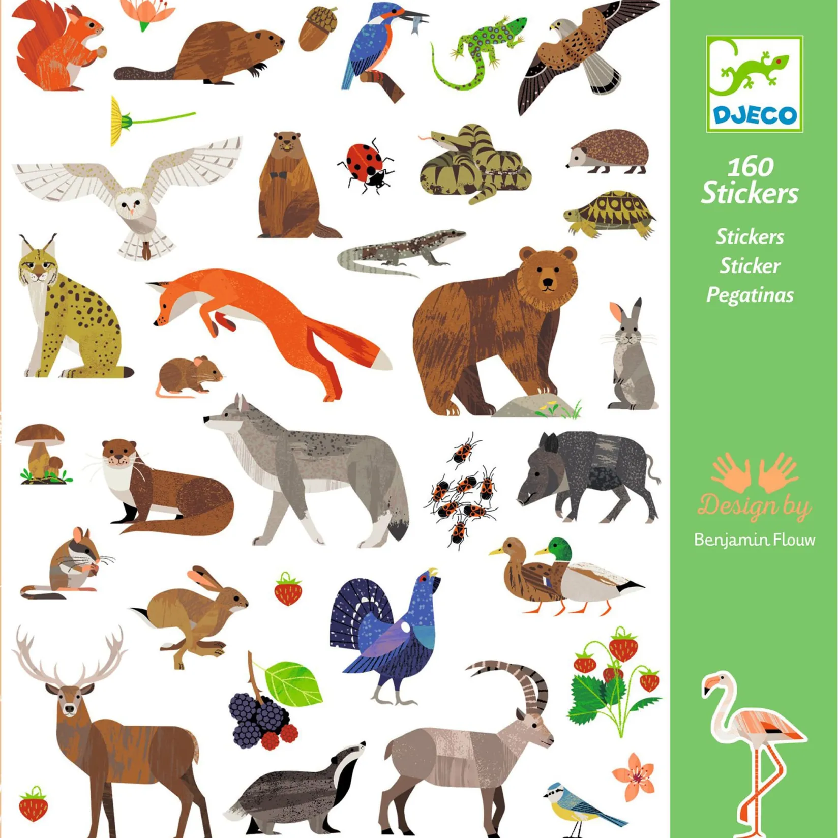 Diy & Activities>Djeco Stickers - Fauna