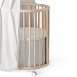 Bed Skirts & Bumpers|Bedding>Sleepi Stokke® ™ Mini Bed Skirt Pehr V3 - Grey
