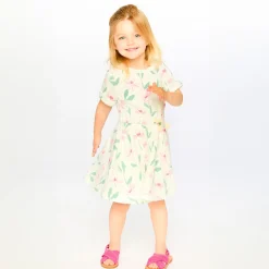 Hot Straw Hat Flowers Dress 3-6 Kids Dresses & Rompers