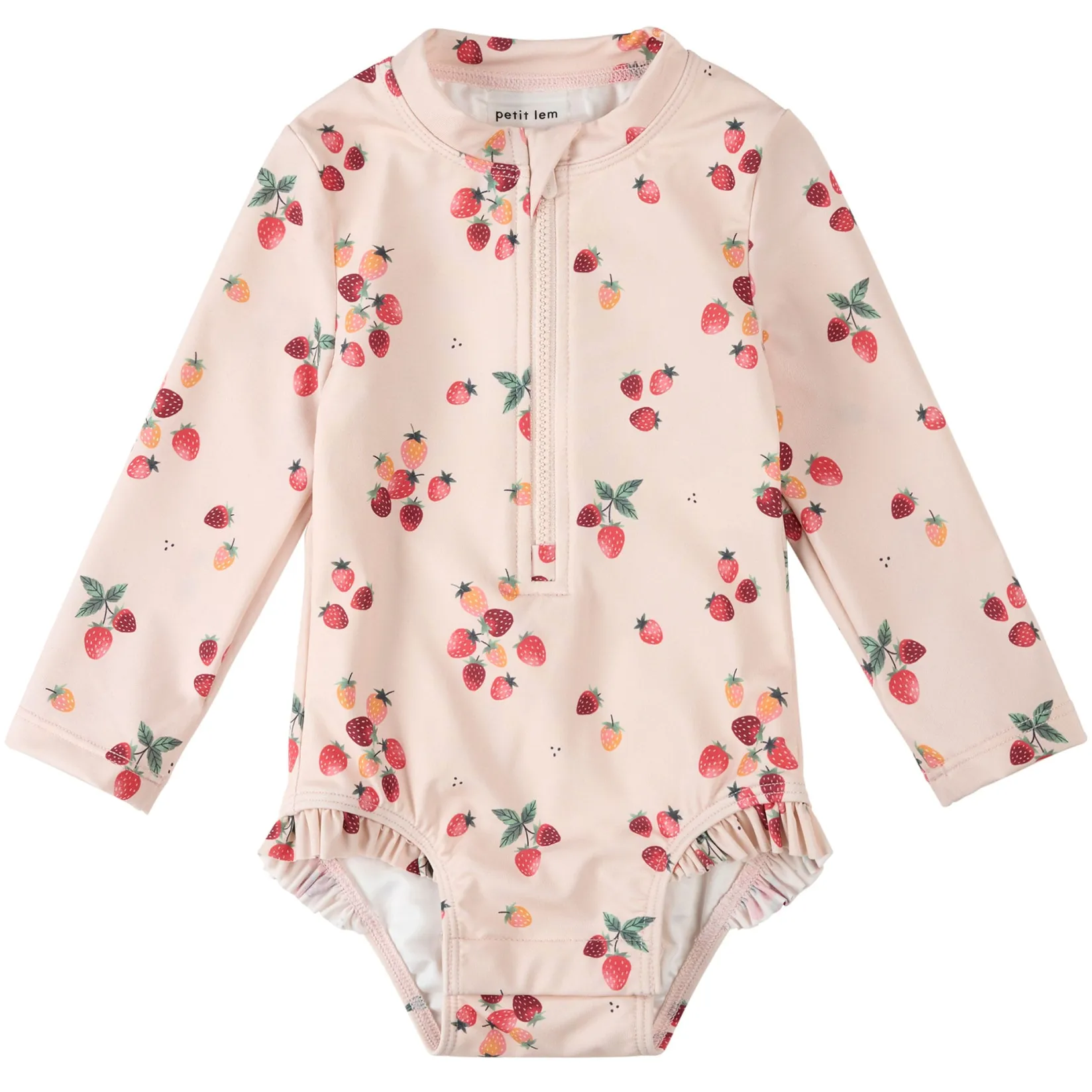 Hot Strawberries Long Sleeve Swimsuit 0-24m Swimsuits