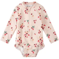 Outlet Strawberries Long Sleeve UV Swimsuit2-6y Kids Swimsuits