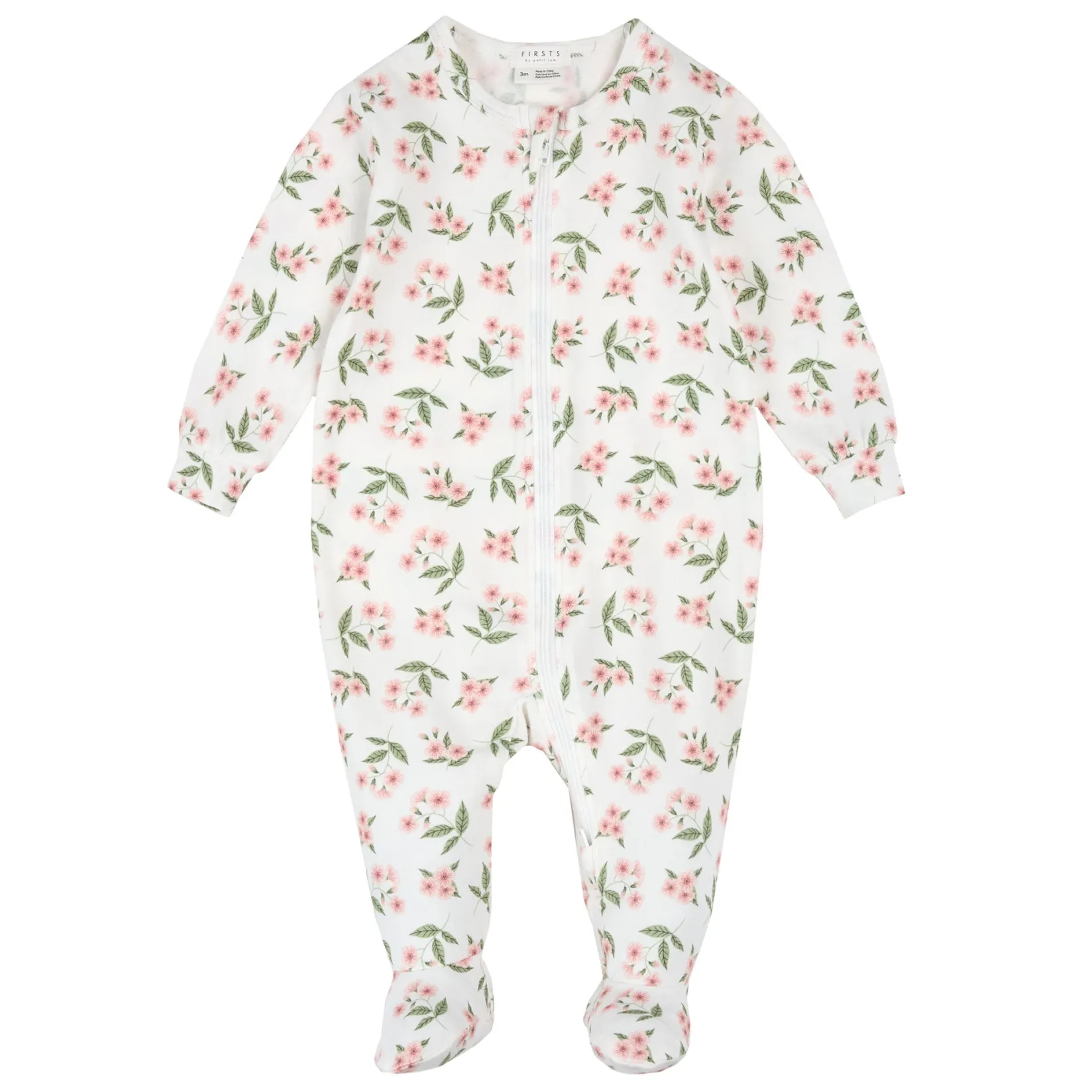 Pajamas|Pyjamas>Firsts par Petit Lem Strawberries Pajamas 0-12m Ivory