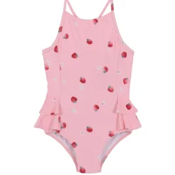 Swimsuits>Nano Strawberries Swimsuit 2-10 Pink