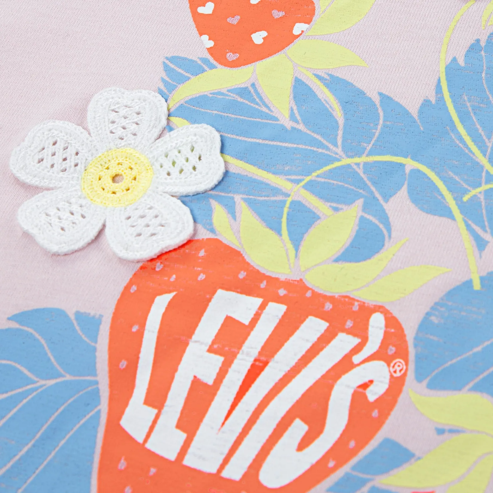 Tops>Levis Strawberries T-shirt 7-16y Pink