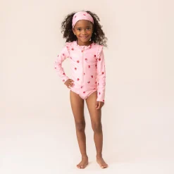 Discount Strawberries Uv Ls Swimsuit Kids Swimsuits