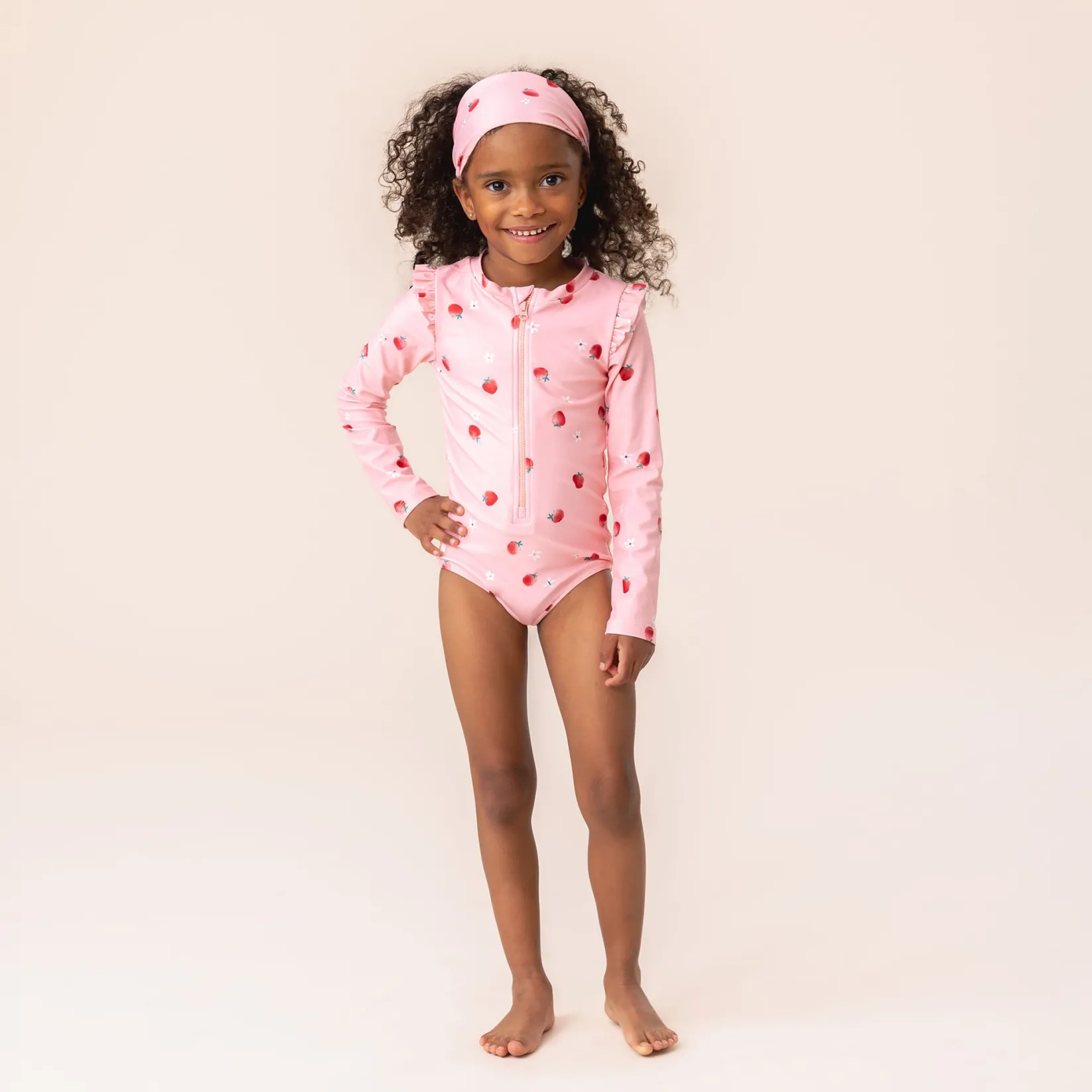 Discount Strawberries Uv Ls Swimsuit Kids Swimsuits