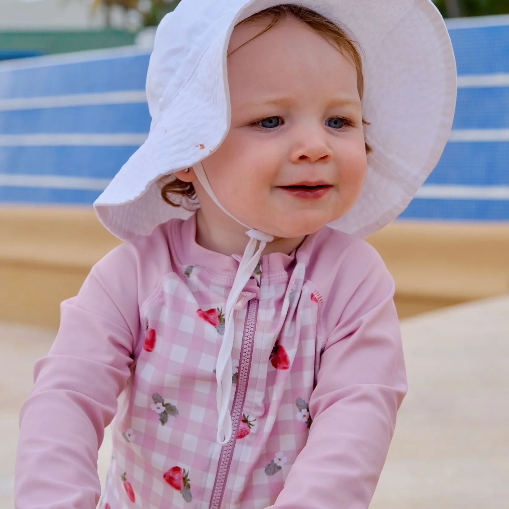 Swimsuits>Calikids Strawberries Uv Swimsuit 3-24m Lilac