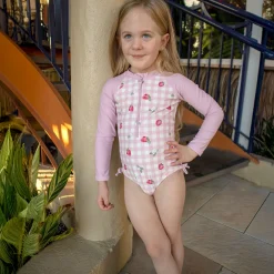 Online Strawberries Uv Swimsuit 2-9 Kids Swimsuits
