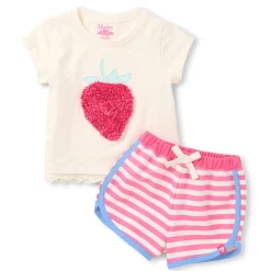 Hot Strawberry Set 6-24m Dresses, Skirts & Outfits