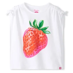 Tops>Hatley Strawberry T-shirt 4-8 Ivory