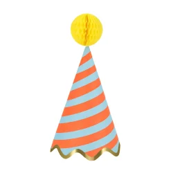 Hot Stripe Party Hats (8) Party Supplies