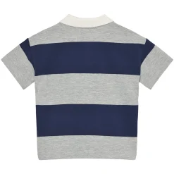 Tops>En Fant Stripe Polo 3-10 Grey