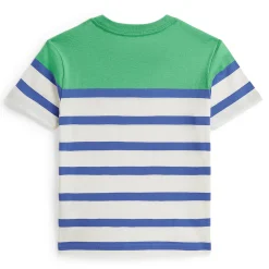 Tops>Polo Ralph Lauren Stripe T-shirt 2-7y Blanc