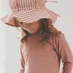 Hats And Caps>Huttelihut Stripe Upf 60 Sun Hat 6-24m Pink
