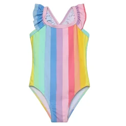 Stripe Uv Swimsuit 2-8 Kids Swimsuits