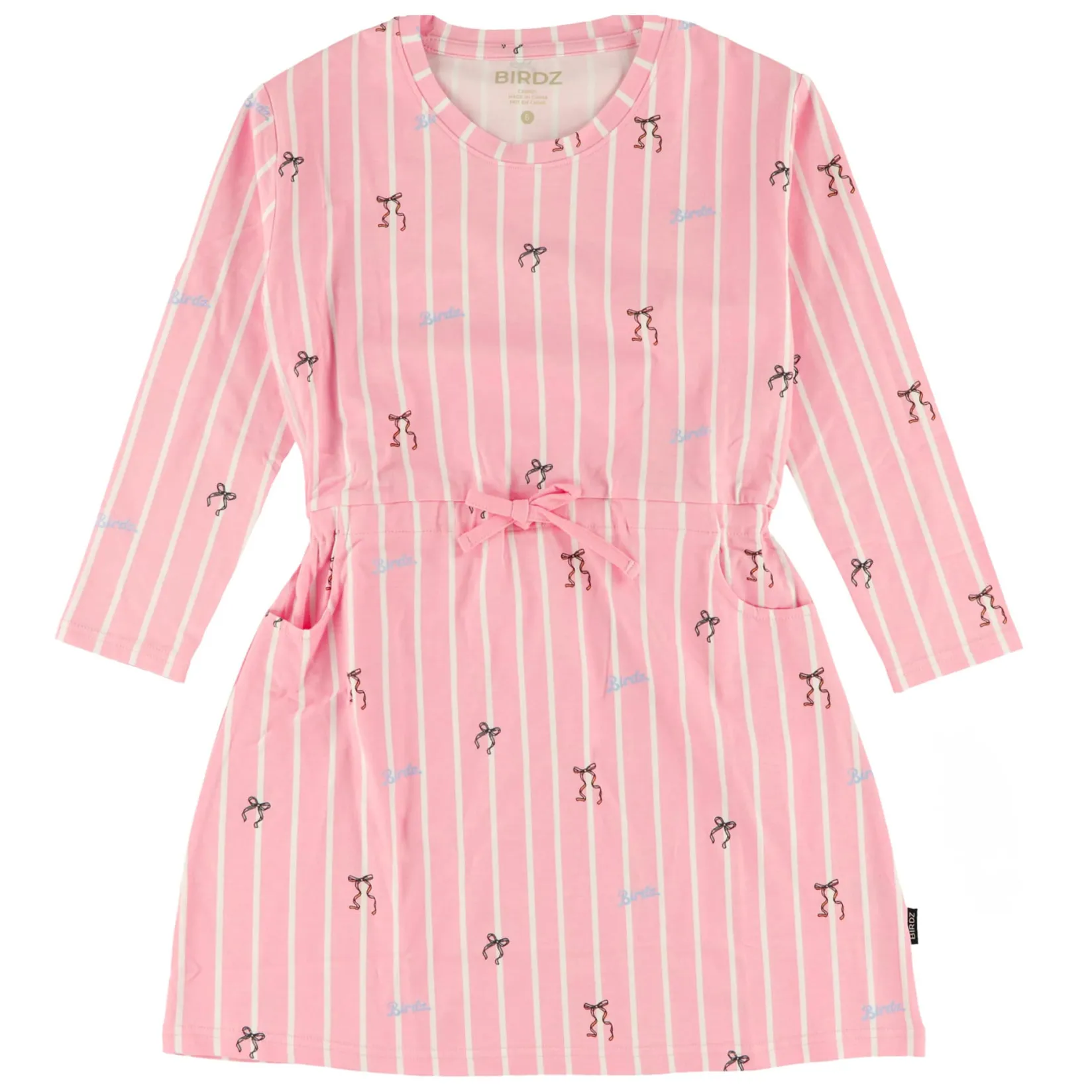 Dresses & Rompers>Birdz Striped dress 2-10 y Pink