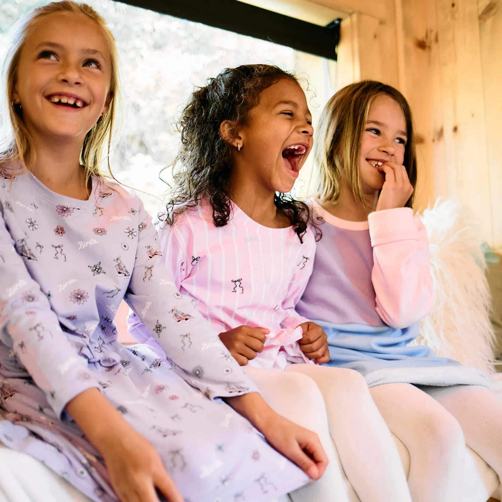 Dresses & Rompers>Birdz Striped dress 2-10 y Pink