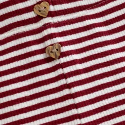 Pants|Tights And Leggings>Minymo Striped Rib Legging 6-24m Red