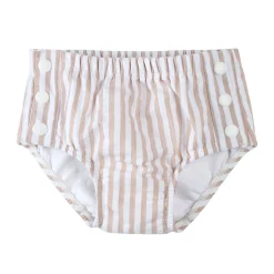 Swimsuits>Petit Lem Striped Swim Diaper 0-24m Beige