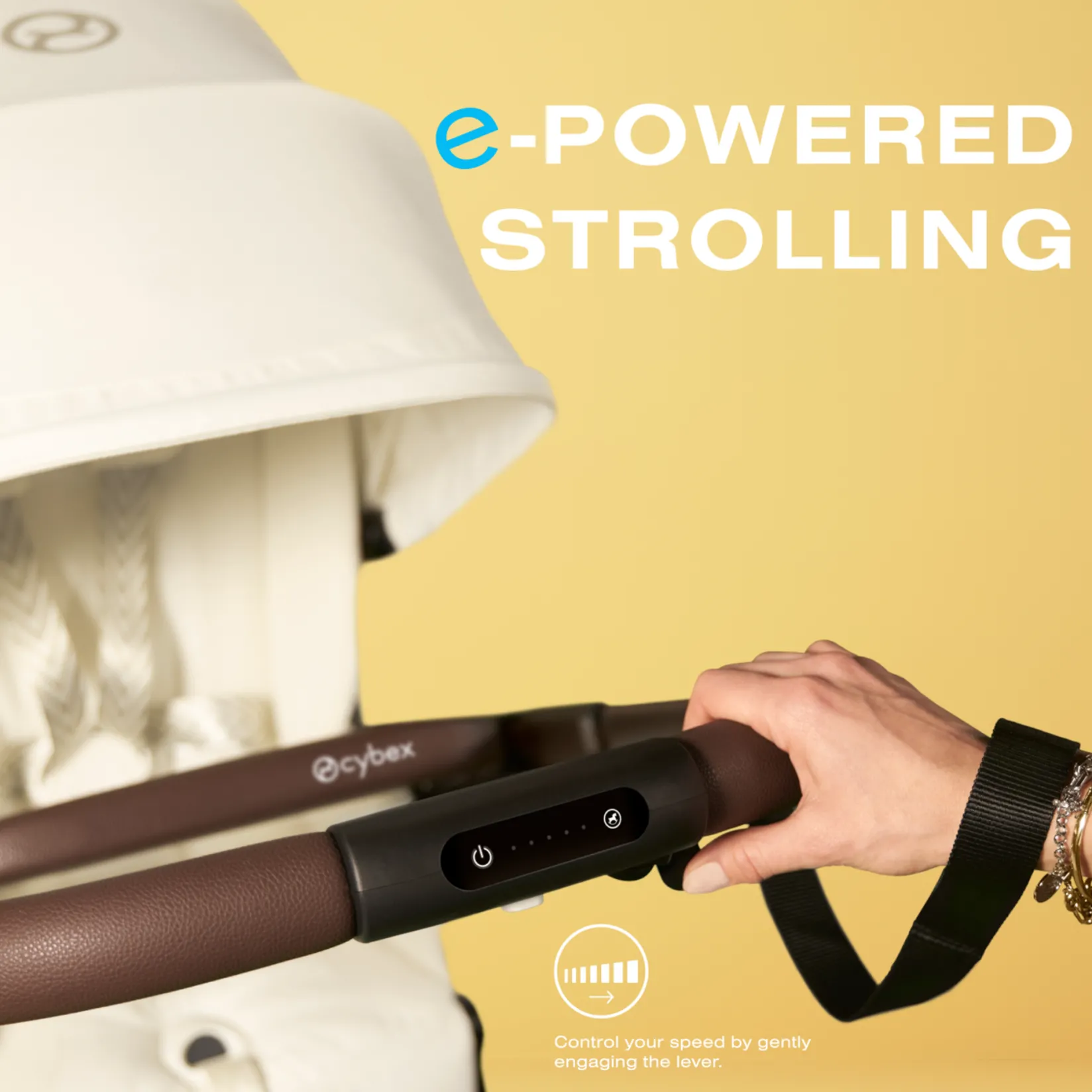 Strollers|Strollers & Trailers>Cybex Stroller eGazelle S - Ocean Blue