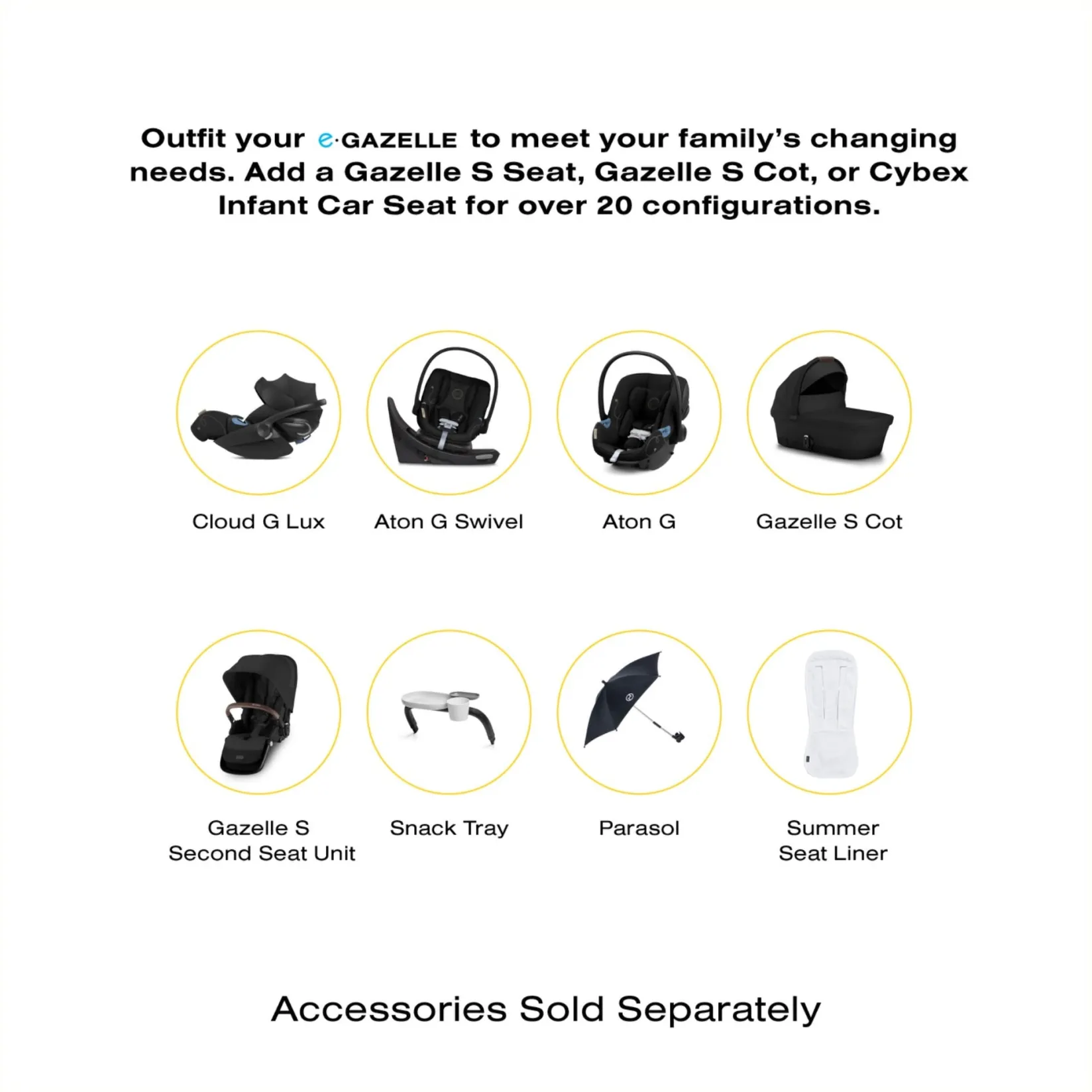 Strollers|Strollers & Trailers>Cybex Stroller eGazelle S - Ocean Blue