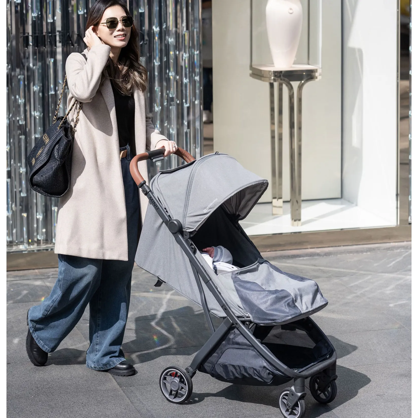 Strollers|Strollers & Trailers>UPPAbaby Stroller Minu V3 - Greyson