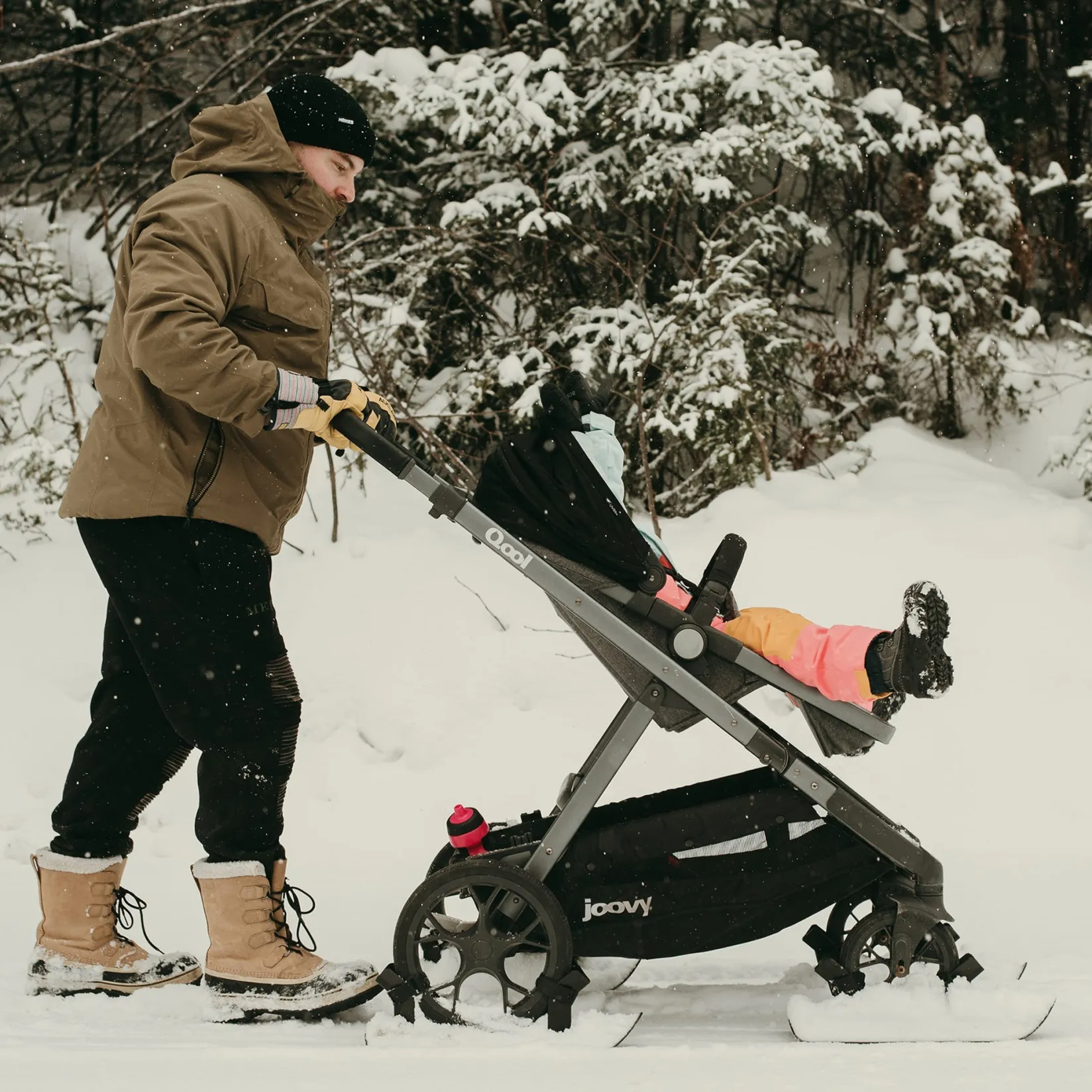 Winter Activities|Strollers & Trailers>Premier Ski Stroller Skis - 3 Wheels Set