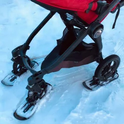 Stroller Skis - 4 Wheels Set Kids Winter Activities|Strollers & Trailers