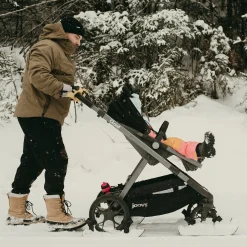 Stroller Skis - 4 Wheels Set Kids Winter Activities|Strollers & Trailers